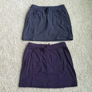 2 Tangerine Athletic Skorts Purple and Gray Size S